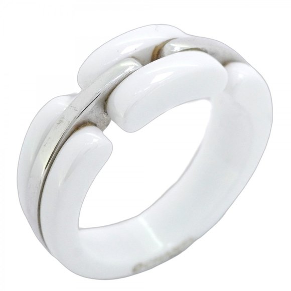 Chanel Ultra Ring, 18K White Gold and Ceramic, Size 13, Women's - Picture 1 of 12